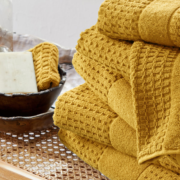 Wade Logan® Aneko 100% Cotton Waffle Bath Towels & Reviews | Wayfair